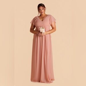 Birdy Grey Hannah Crepe Dusty Rose Dress Size XL